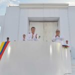 Ovación tras la firma del Acuerdo Final de Paz en Cartagena.