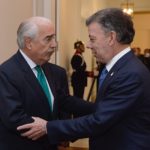 Juan Manuel Santos con Andrés Pastrana