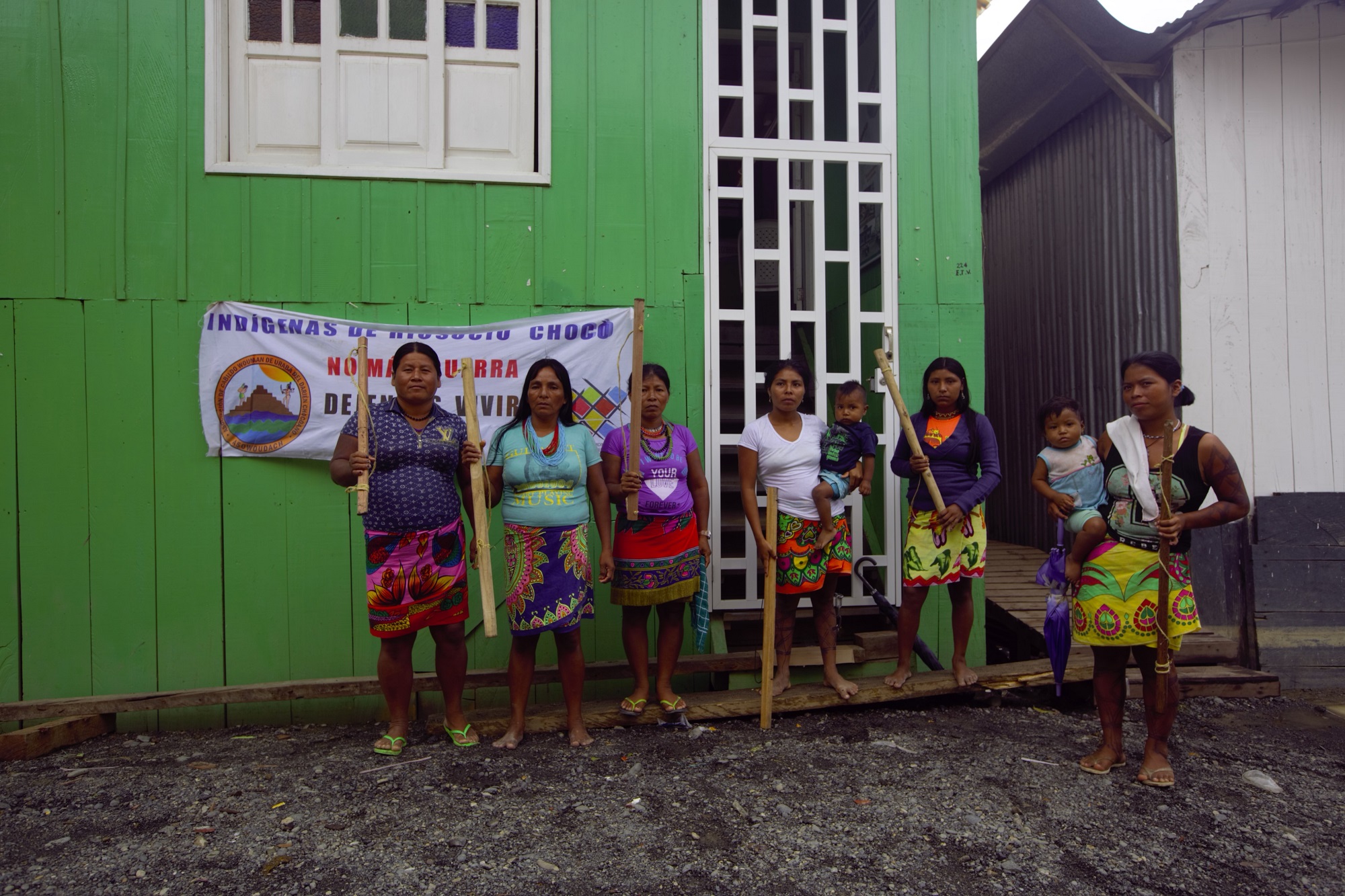 mujeres indígenas vereda Marcial minga Riosucio