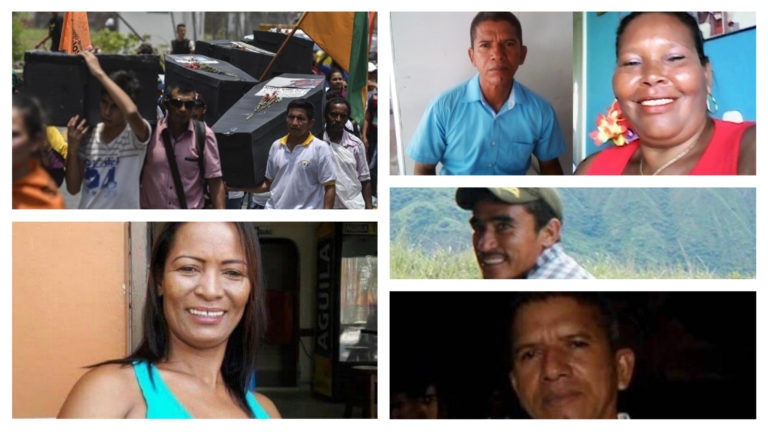 31 líderes asesinados en 34 días