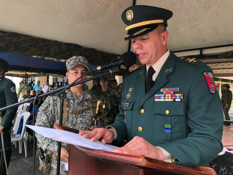 El comandante de la Fuerza de Tarea Conjunta Titán arremete contra Leyner Palacios